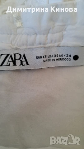 рокля Zara xs бяла дантела, снимка 2 - Рокли - 50535404