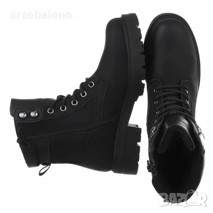 Дамски боти с връзки, 4цвята , снимка 7 - Дамски боти - 47807766