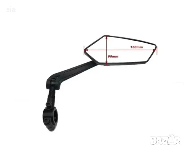 Огледала за мотори, тротинетки, скутери, 2бр, БС05, снимка 2 - Части - 49474586