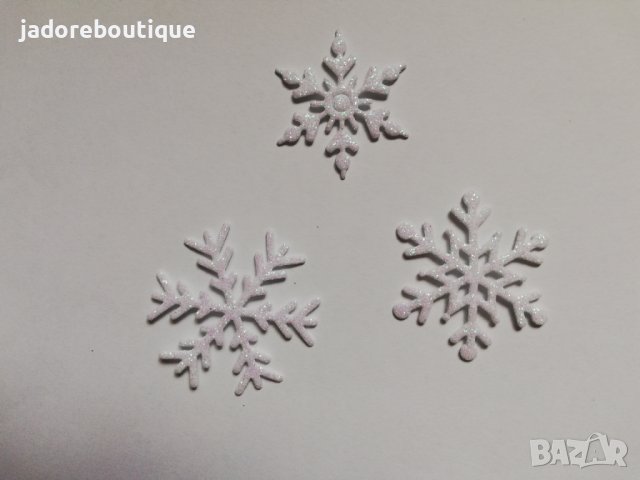 Елемент от гумена хартия EVA снежинки скрапбук декорация 3 бр , снимка 2 - Други - 38390698
