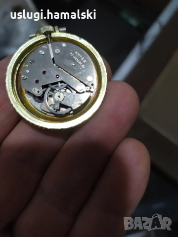 Швейцарски джобен часовник, снимка 6 - Антикварни и старинни предмети - 52615523