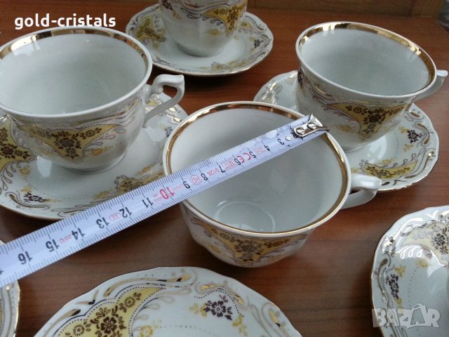 Стар български порцелан чаши за чай, снимка 6 - Сервизи - 34729425