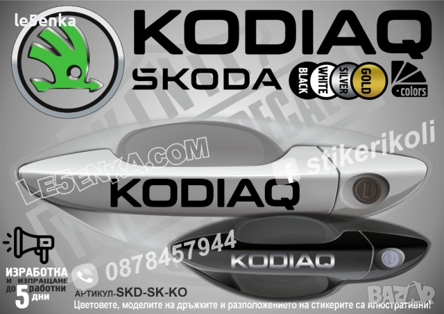 Skoda Kodiaq стикери дръжки SKD-SK-KO