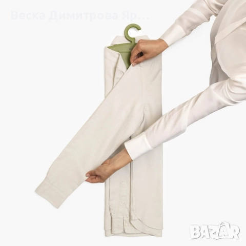 Компактна приставка за прецизно сгъване на ризи и тениски Brabantia, снимка 9 - Други стоки за дома - 52564818