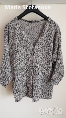 Мека жилетка в черно и бяло , снимка 2 - Жилетки - 27158254