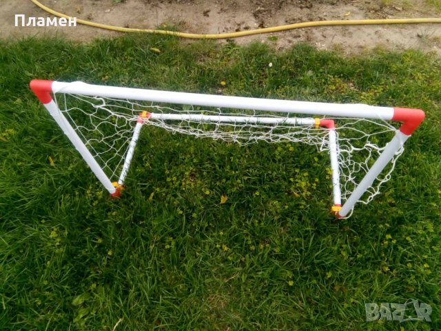 Комплект 2 бр. Футболни врати 85 x 60 x 42 см. + топка+ помпа  игличка колчета и мрежи , снимка 6 - Футбол - 29010684