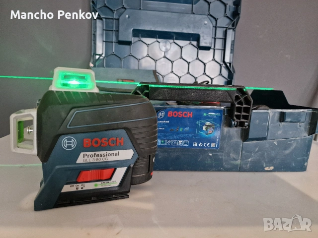 Bosch GLL 3-80 CG 12V лазерен нивелир, снимка 2 - Други инструменти - 53584449