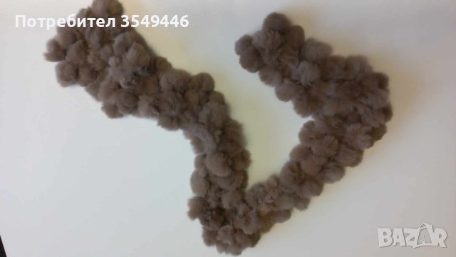 Дамски шал от естествен заешки пух, снимка 4 - Други - 43838817