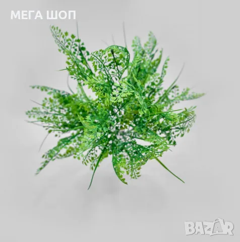 Изкуствена зелена аранжировка – Естествена свежест без поддръжка, снимка 3 - Изкуствени цветя - 50332287