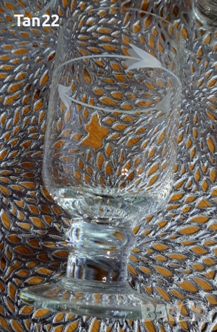 Комплект нежни стъклени чаши, снимка 5 - Чаши - 51536222
