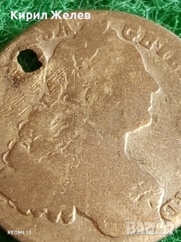 Сребърна монета 7 кройцера 1762г. Франц първи Австрия за КОЛЕКЦИЯ 52982, снимка 2 - Нумизматика и бонистика - 53105813