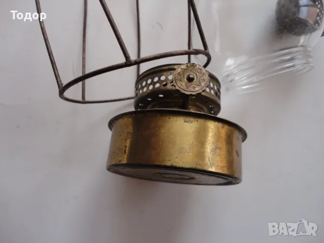 Немска бронзова газена лампа фенер Orion, снимка 8 - Антикварни и старинни предмети - 49621518