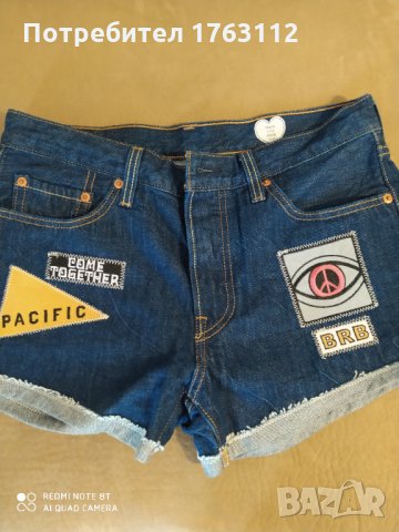 Levi's къси, дънкови панталони, размер 28, нови, снимка 1