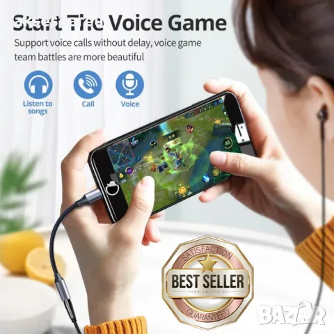 Висококачествен Преходник от USB тип C към 3,5 мм стерео кабел за слушалки преобразувател жак Hi-Fi , снимка 12 - Кабели и адаптери - 47704846