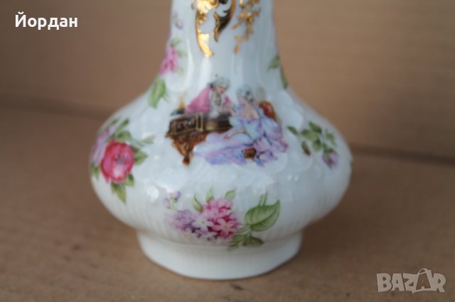 Френска порцеланова ваза ''Limoges'', снимка 5 - Антикварни и старинни предмети - 43479222