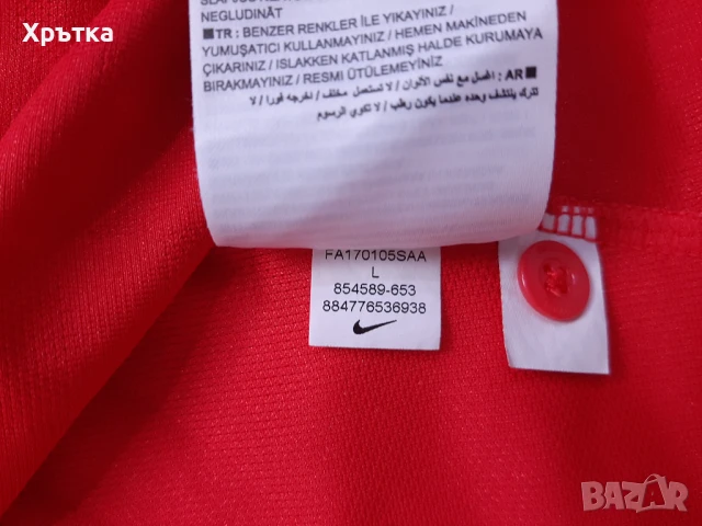 Nike Tennis Court Advantage - Оригинална мъжка тениска с яка р-р L, снимка 10 - Тениски - 51019706