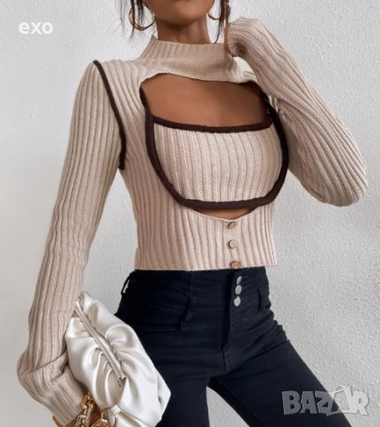 Къс пуловер, Секси пуловер, Ефектна есенно зимна блуза