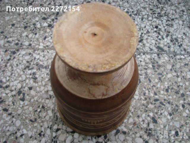 Голям дървен хаван хаванче, снимка 3 - Антикварни и старинни предмети - 29067766