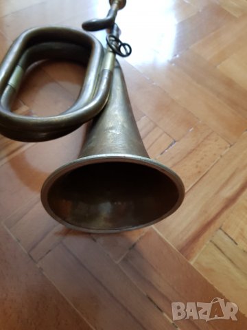 Стара военна тръба, снимка 3 - Антикварни и старинни предмети - 33549791