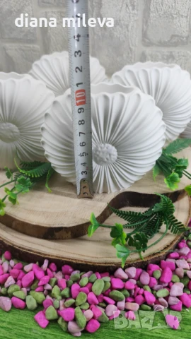 Вазички Маргаритки от гипсокерамика!!, снимка 5 - Декорация за дома - 51158796