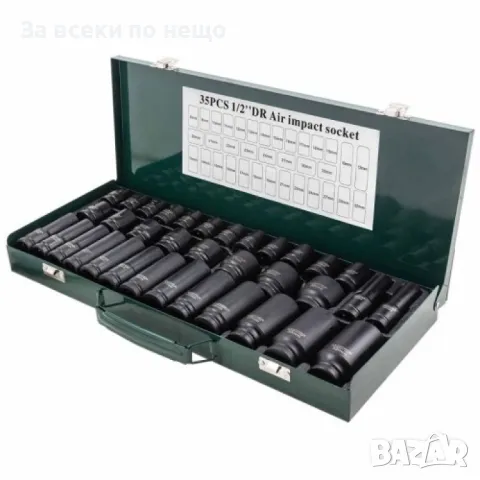 Комплект ударни вложки 35 части 1/2 (8 - 32 мм) RockForce, снимка 2 - Други инструменти - 50366287