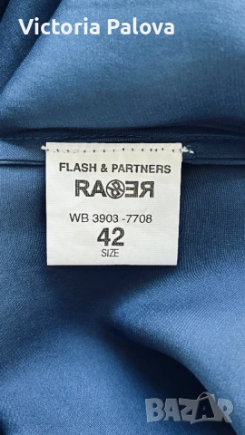 Винтидж синя копринена блуза RA-RE - италиански лукс от 90-те, снимка 15 - Блузи с дълъг ръкав и пуловери - 53032685