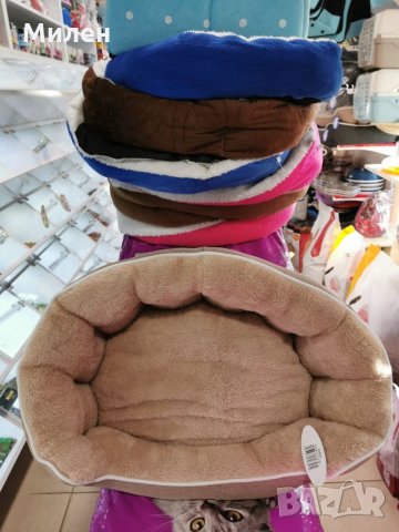 легло овал микрофибър - светло кафяво, снимка 2 - За кучета - 27210829