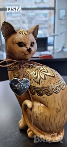 Нова Статуетка Котка Декорация Коте 25см, снимка 5 - Статуетки - 49496038