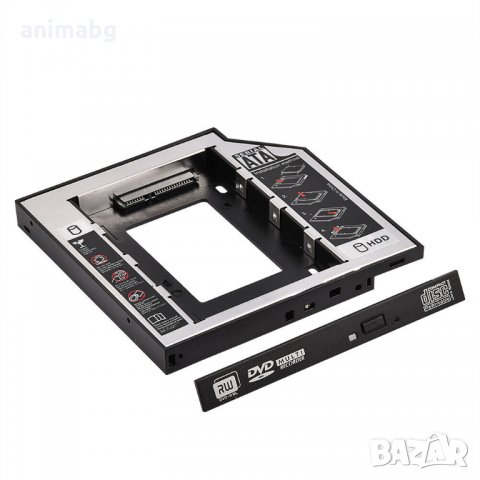 ANIMABG SSD/HDD 12.5mm Caddy адаптер за CD/DVD слот на лаптоп, снимка 7 - Други - 32265169
