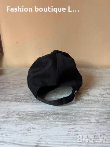 Черна дамска бейзболна шапка от текстил с регулираща се обиколка на главата 🖤, снимка 4 - Шапки - 52943931