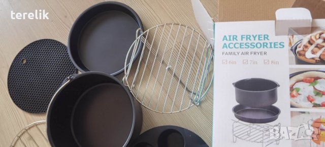 @# Ново air fryer Универсален Комплект аксесоари 11 части за фритюрник с горещ въздух от вносител., снимка 7 - Фритюрници - 39848050