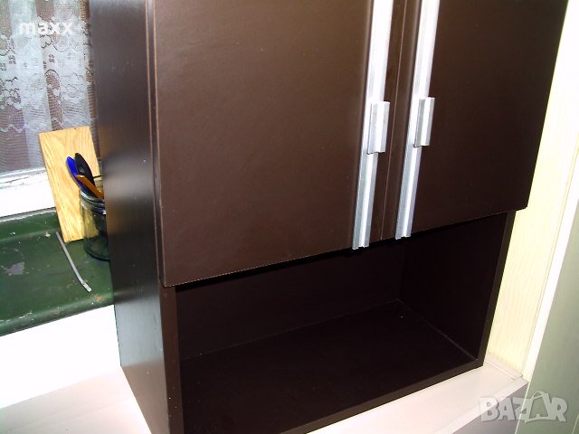 шкафче кафяво 50 х 44 х 22 см, две нива,  вратички, снимка 1