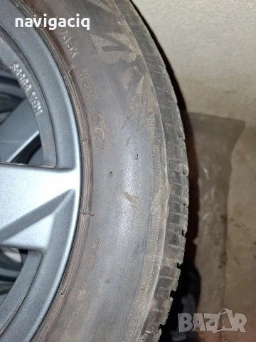зимни гуми bridgestone 7,5-8 mm грайфер дот 22 год.гумите са в много добро състояние , снимка 7 - Гуми и джанти - 53328333