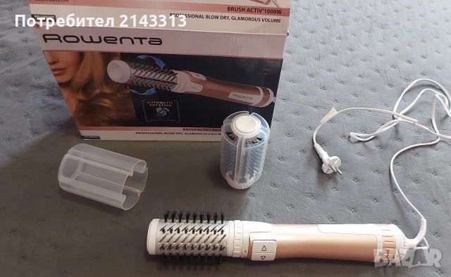 Електрическа четка за коса Rowenta Brush Activ Compact CF9520, 1000W, снимка 2 - Сешоари - 53334473
