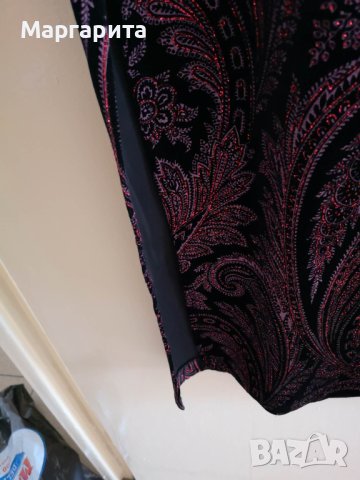 официална дълга тъмночервена рокля, снимка 2 - Рокли - 40518013