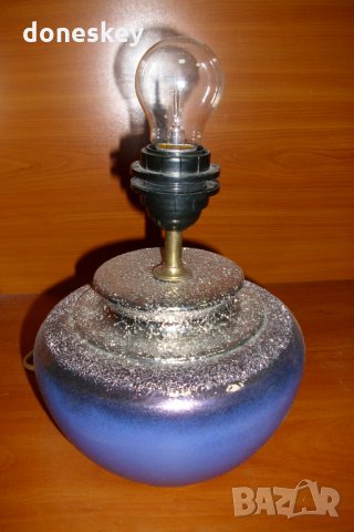 Керамична лампа със сенник - зимна серия, снимка 5 - Декорация за дома - 32502137