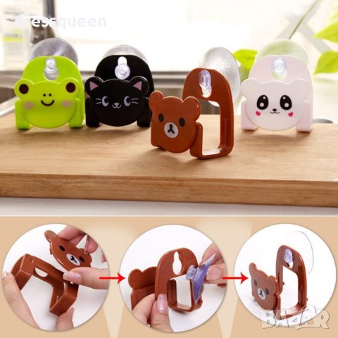 1959 Стойка за домакинска гъбичка за чинии с вакуумно захващане за мивката, снимка 3 - Чинии - 43955975