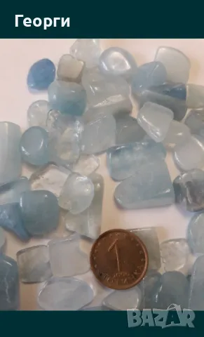 90 грама натурален аквамарин