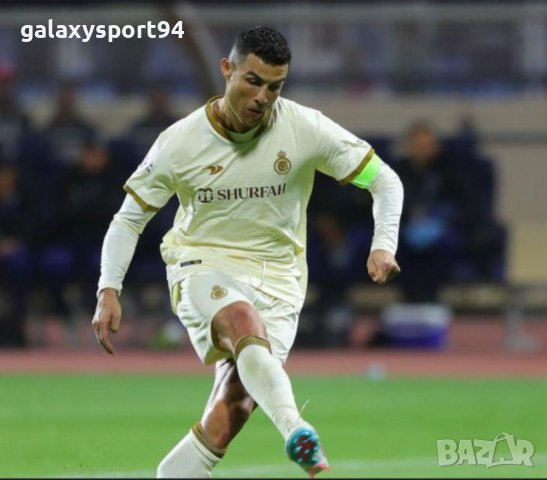 Бял екип Роналдо 2023 Ал насър Комплект 2023г Ronaldo, снимка 2 - Футбол - 40080098