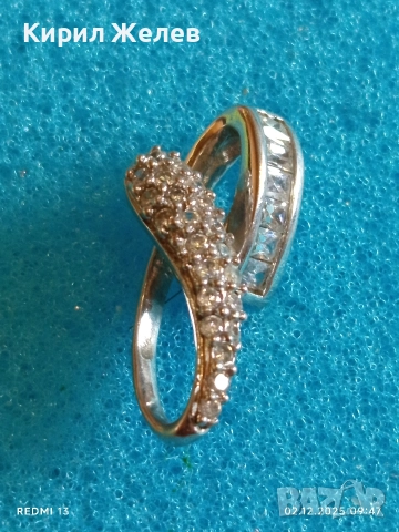 Прелестна сребърна висулка с инкрустирани кристали стил и елегантност 51131