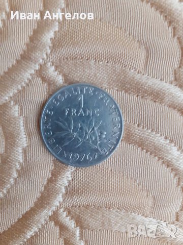 Монета от 1 френски франк 