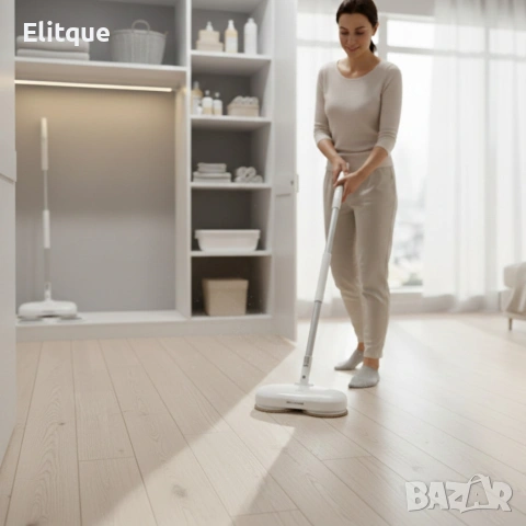 Електрически моп със спрей и центрофуга – за бързо и ефективно почистване, снимка 5 - Мопове, кофи, четки и метли - 53256182