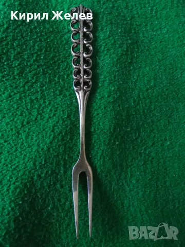 СТАРА НЕМСКА АЖУРНА КОЛЕКЦИОНЕРСКА ДЕСЕРТНА СРЕБЪРНА ВИЛИЧКА СРЕБРО 800 ПРОБА 42996, снимка 15 - Колекции - 44372704