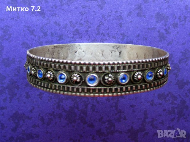 дамска сребърна гривна - 4, снимка 2 - Гривни - 28499365