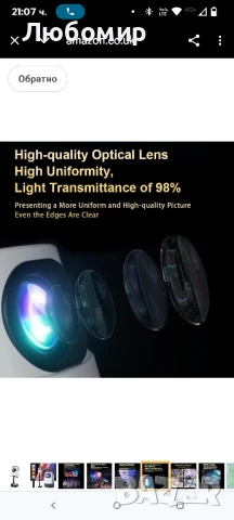 TS-2 проектор 1080P домашно кино Android 11 видео проектор поддръжка 4K декодиране 100 инча 

, снимка 11 - Плейъри, домашно кино, прожектори - 50741018