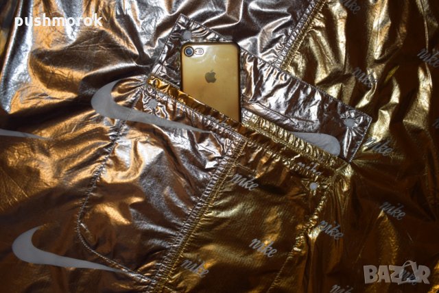 NIKE NSW Metallic Jacket Gold / Silver Sz S, снимка 4 - Суичъри - 32570062