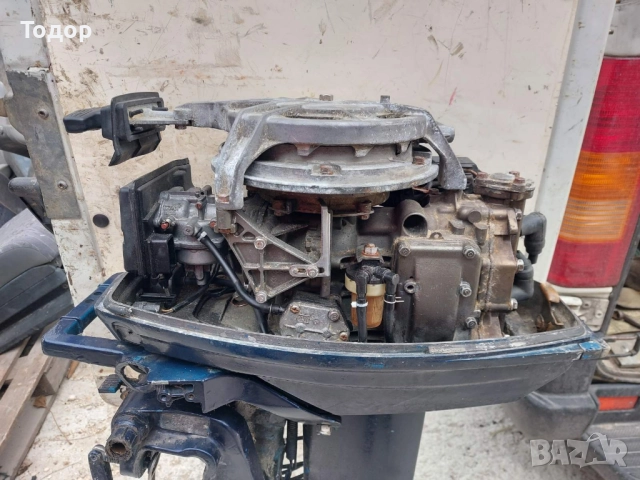 Продавам извънбордов двигател YAMAHA 25HP, работещ, внос от Италия. Може и за части., снимка 4 - Воден транспорт - 51741441