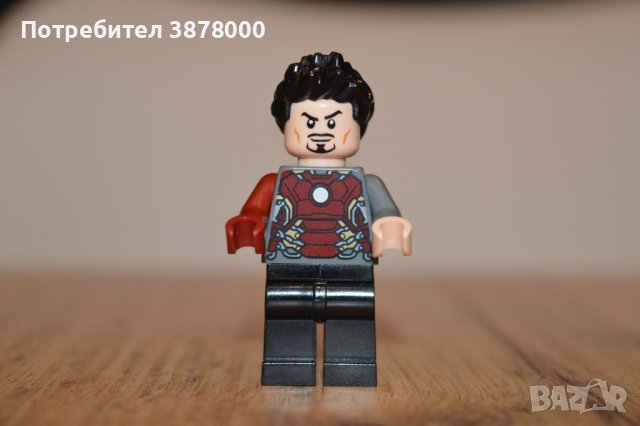 Много Рядка LEGO Tony Stark Iron Man Оригинална минифигура на Тони Старк от комплект Lego 76210, снимка 3 - Конструктори - 43883089