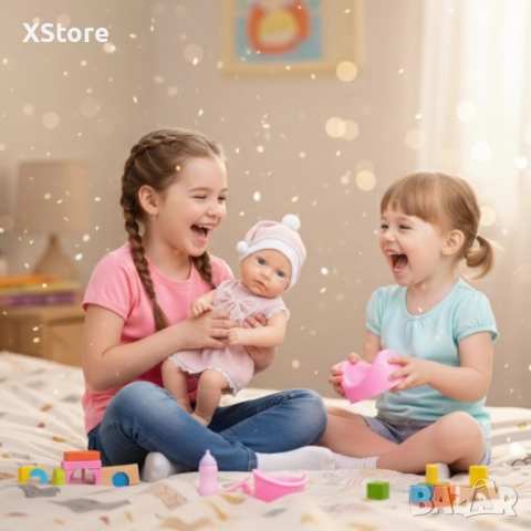 Реалистична кукла бебе Little Mommy с аксесоари - 39см, снимка 4 - Кукли - 52307680