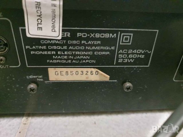 Multi play compact disc player Pioneer PD-X909M CD player с 6 диска. В много добро състояние. Всичко, снимка 3 - Декове - 32761100